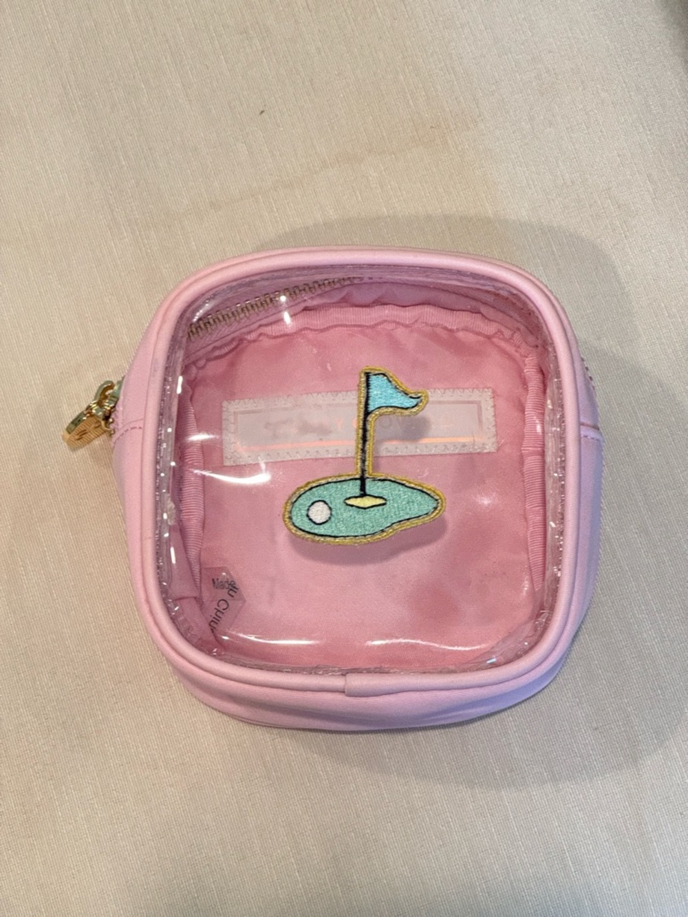 Stoney Clover Lane Pink Clear Front Mini Pouch